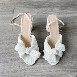 Loeffler Randall Camellia Pleated Bow Heel with Ankle Strap